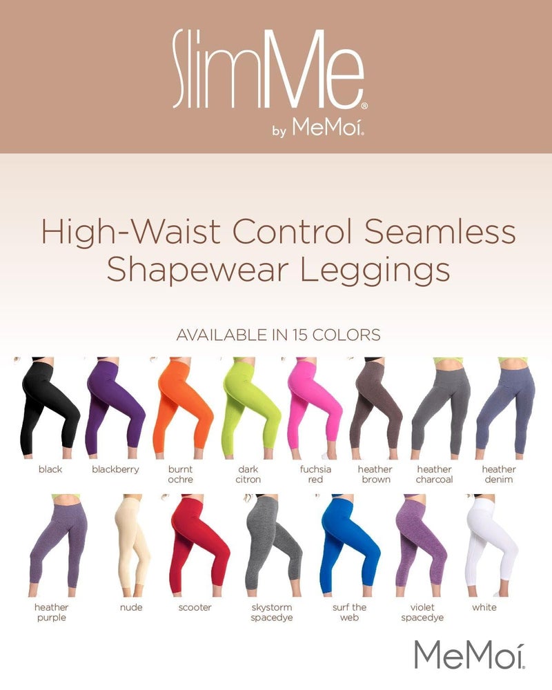 SlimMe Shapewear Leggings, High Waisted Leggings Tummy Control, Comfortable and Breathable Compressions Pants for Women - Sizes Small to Q2, Nude, Large - Image 2